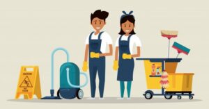 cleaners with cleaning products housekeeping service 18591 52055